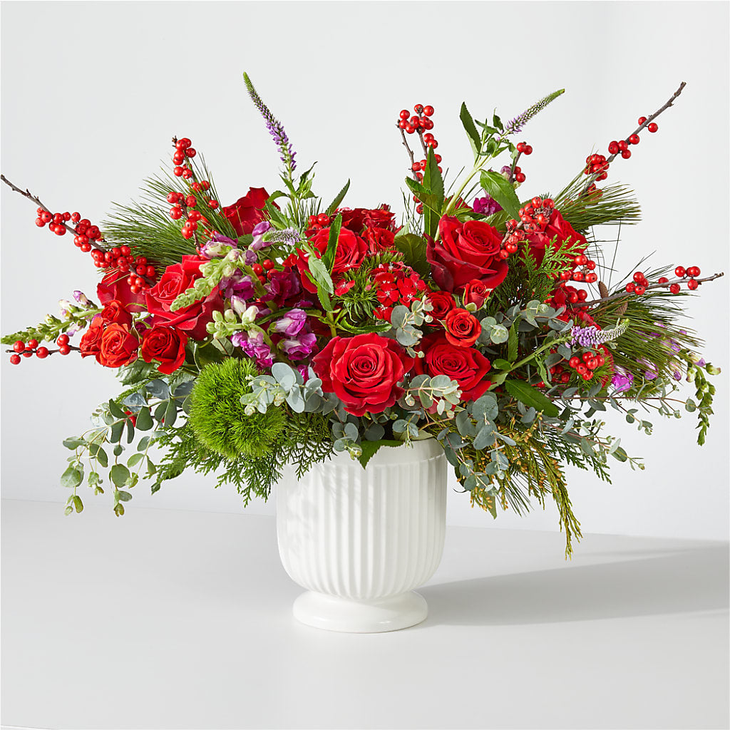 Big Red Bow Bouquet – King Soopers, Denver CO
