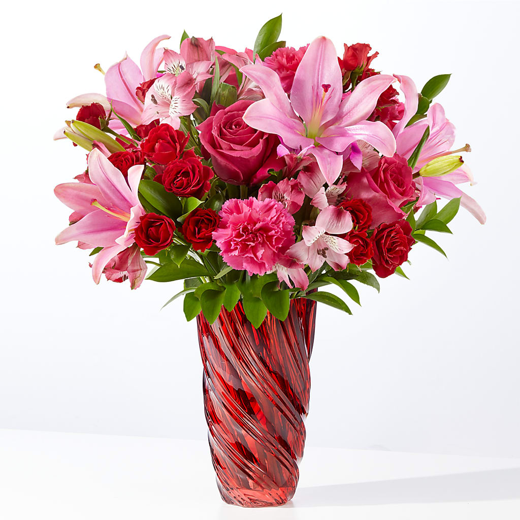 In Love Bouquet with Luxe Swirl Vase – King Soopers, Denver CO