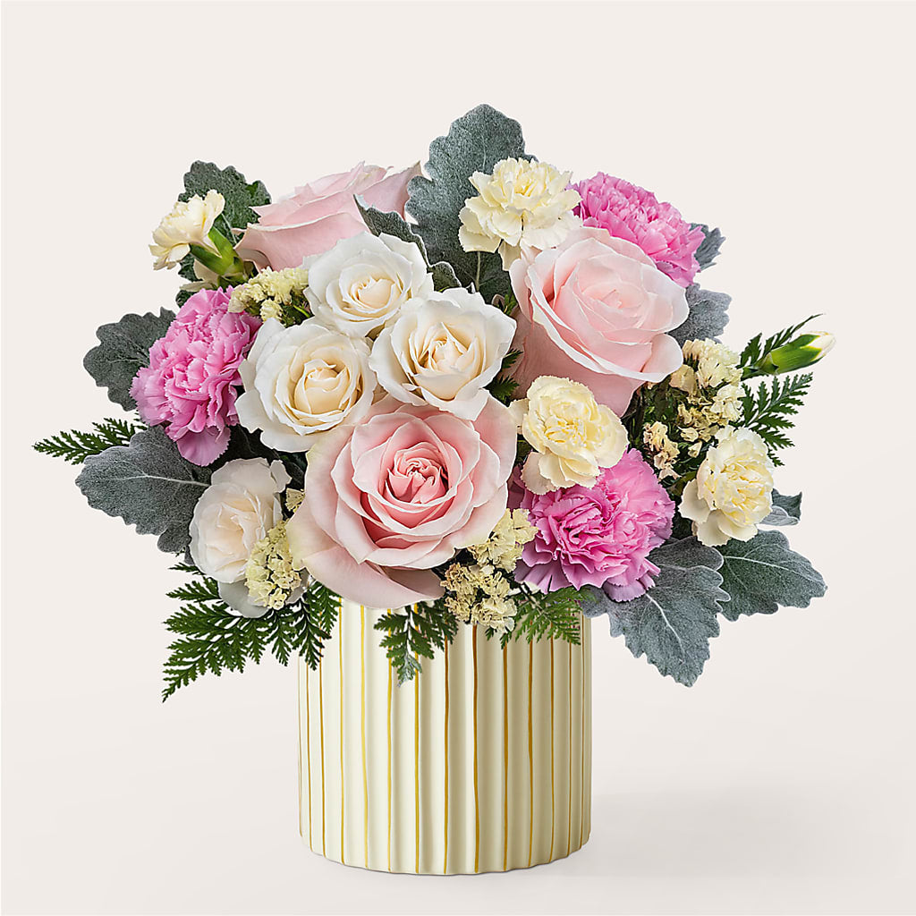 Blissful Moments Bouquet with Ivory Vase – King Soopers, Denver CO