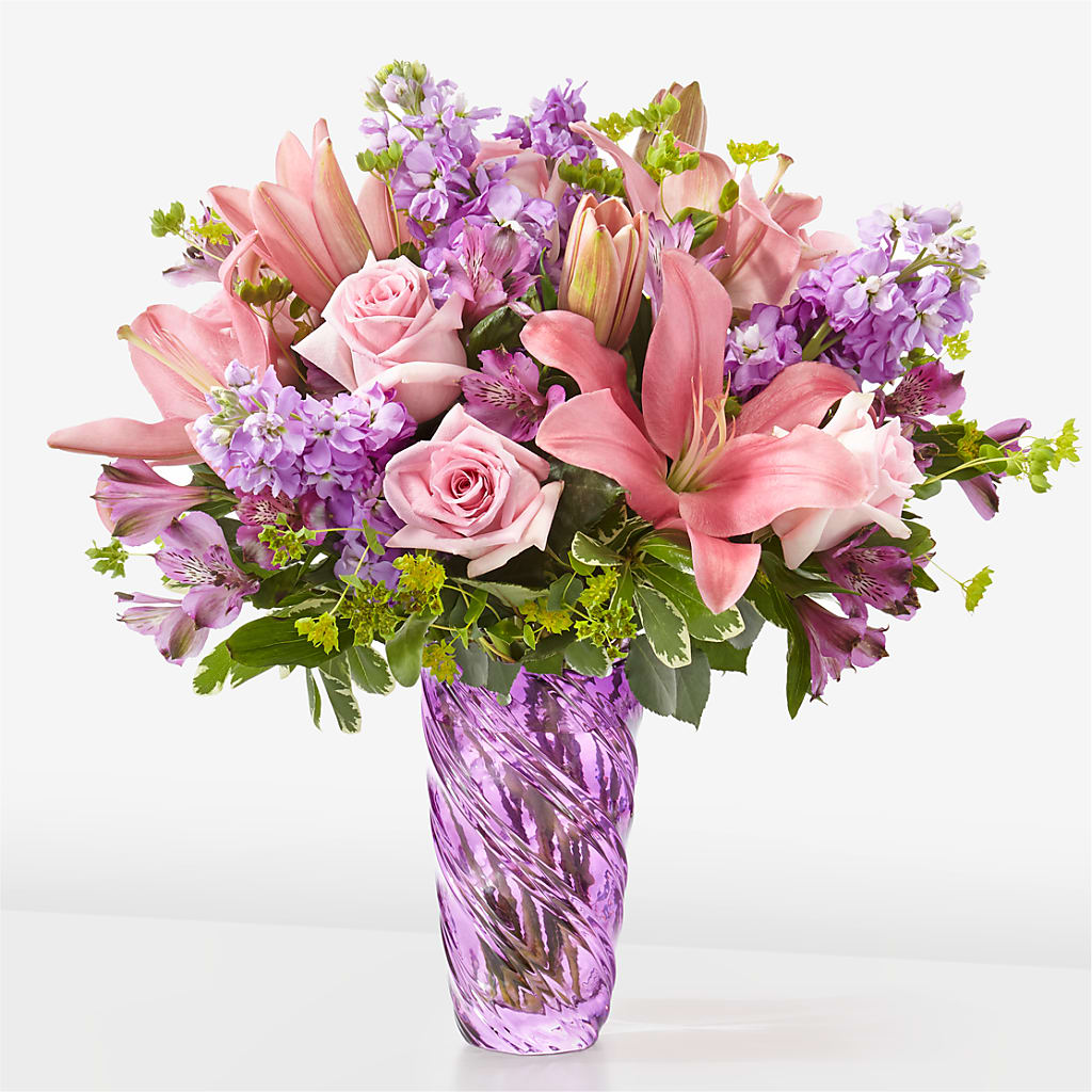 Precious Petals Bouquet with Luxe Swirl Vase – King Soopers, Denver CO