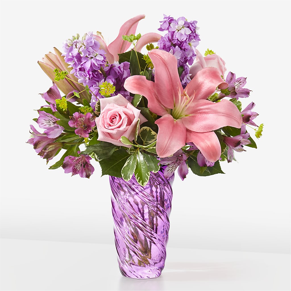 Precious Petals Bouquet with Luxe Swirl Vase – King Soopers, Denver CO