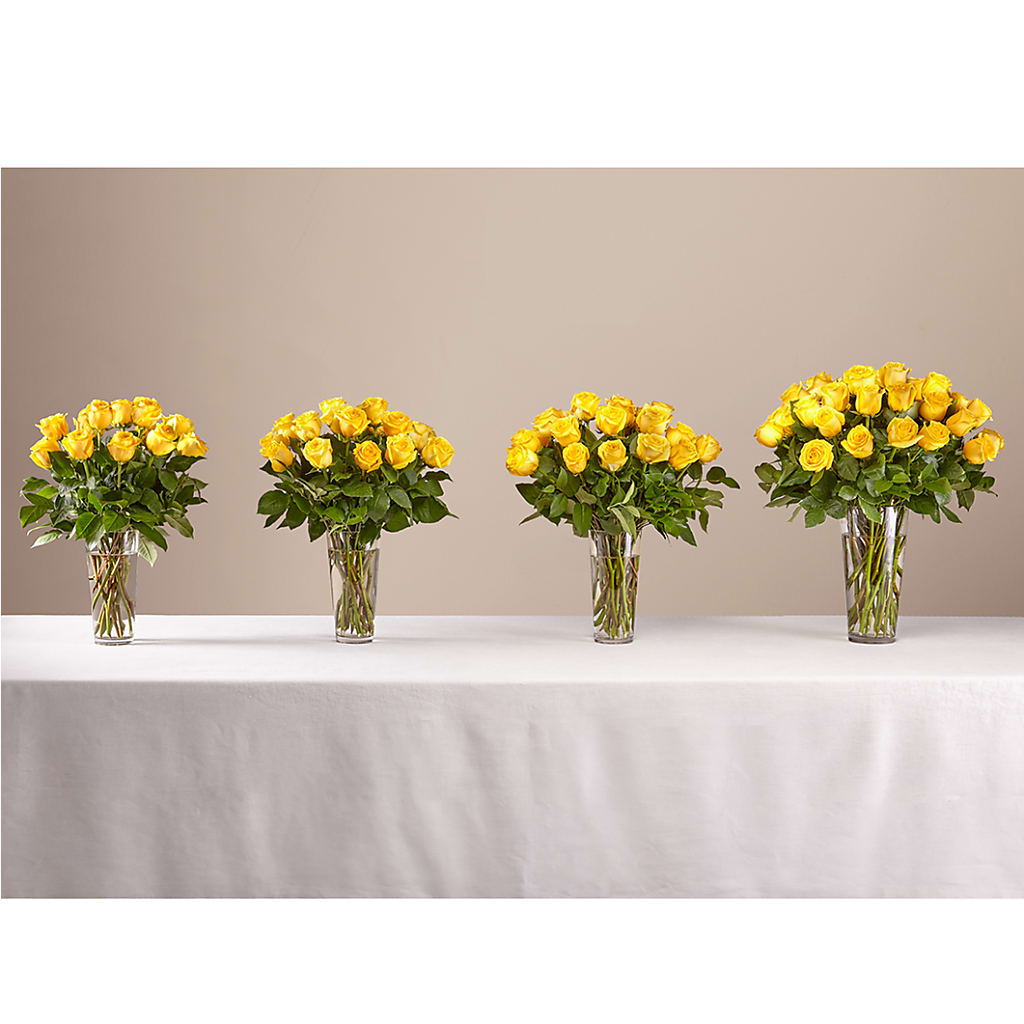 Long Stem Yellow Rose Bouquet –  King Soopers, Denver CO