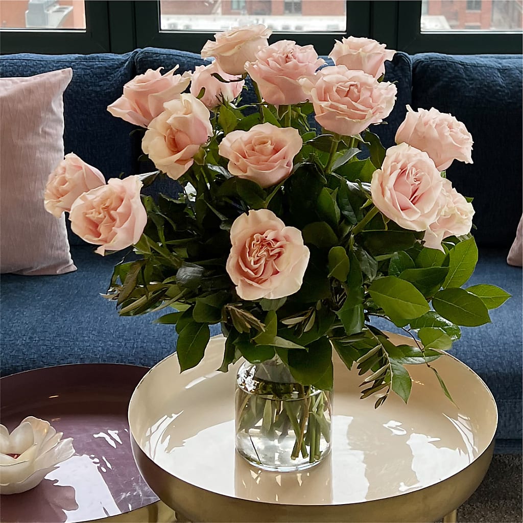 Long Stem Pink Rose Bouquet –  King Soopers, Denver CO