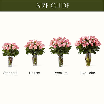 Long Stem Pink Rose Bouquet –  King Soopers, Denver CO