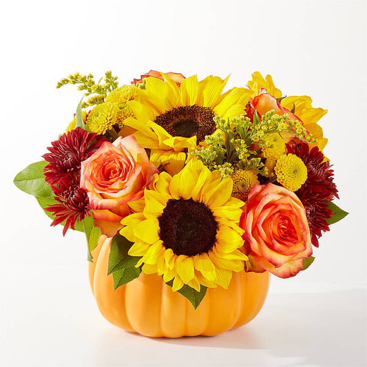 Golden Gourd Pumpkin Bouquet –  King Soopers, Denver CO