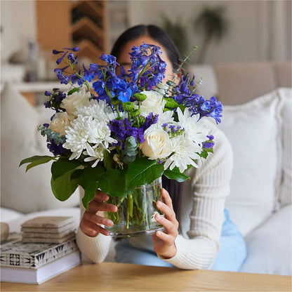 Cerulean Waves Bouquet –  King Soopers, Denver CO
