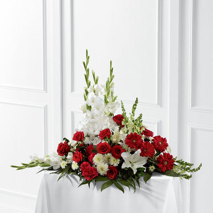 Crimson & White Arrangement –  King Soopers, Denver CO