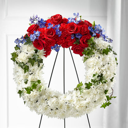 Patriotic Passion Wreath –  King Soopers, Denver CO