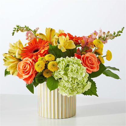 Autumn Sunshine Bouquet with Ivory Vase –  King Soopers, Denver CO