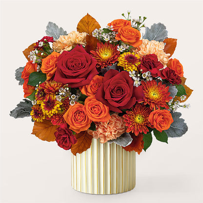 Merlot Bouquet with Ivory Vase –  King Soopers, Denver CO