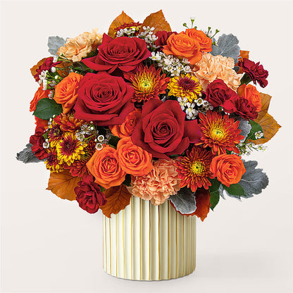Merlot Bouquet with Ivory Vase –  King Soopers, Denver CO