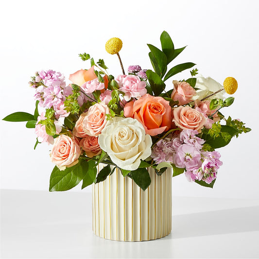 French Market Bouquet with Ivory Vase –  King Soopers, Denver CO